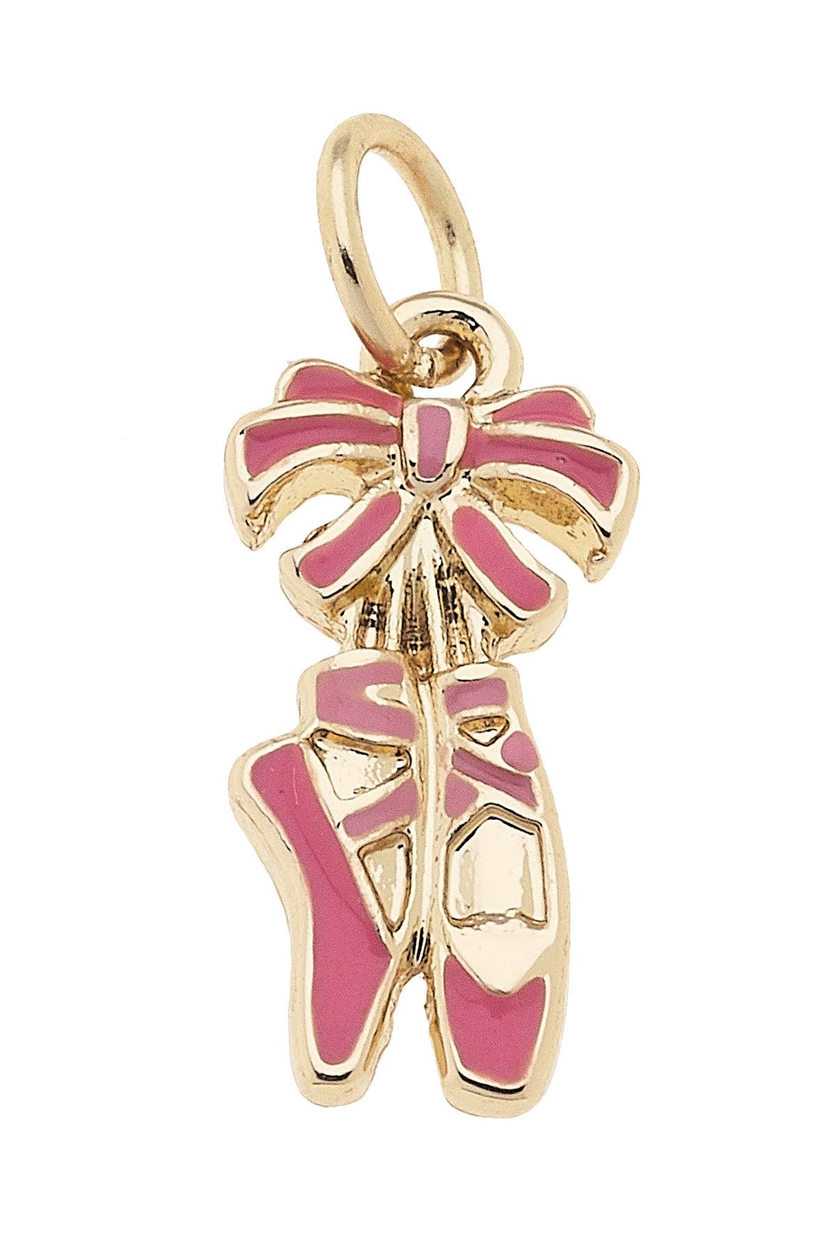 Ballet Enamel Pointe Shoes Charm in Light Pink | Canvas Style