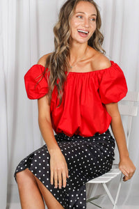 Black and White Polka Dot Print Bias Cut Satin Midi Skirt | Vine & Love