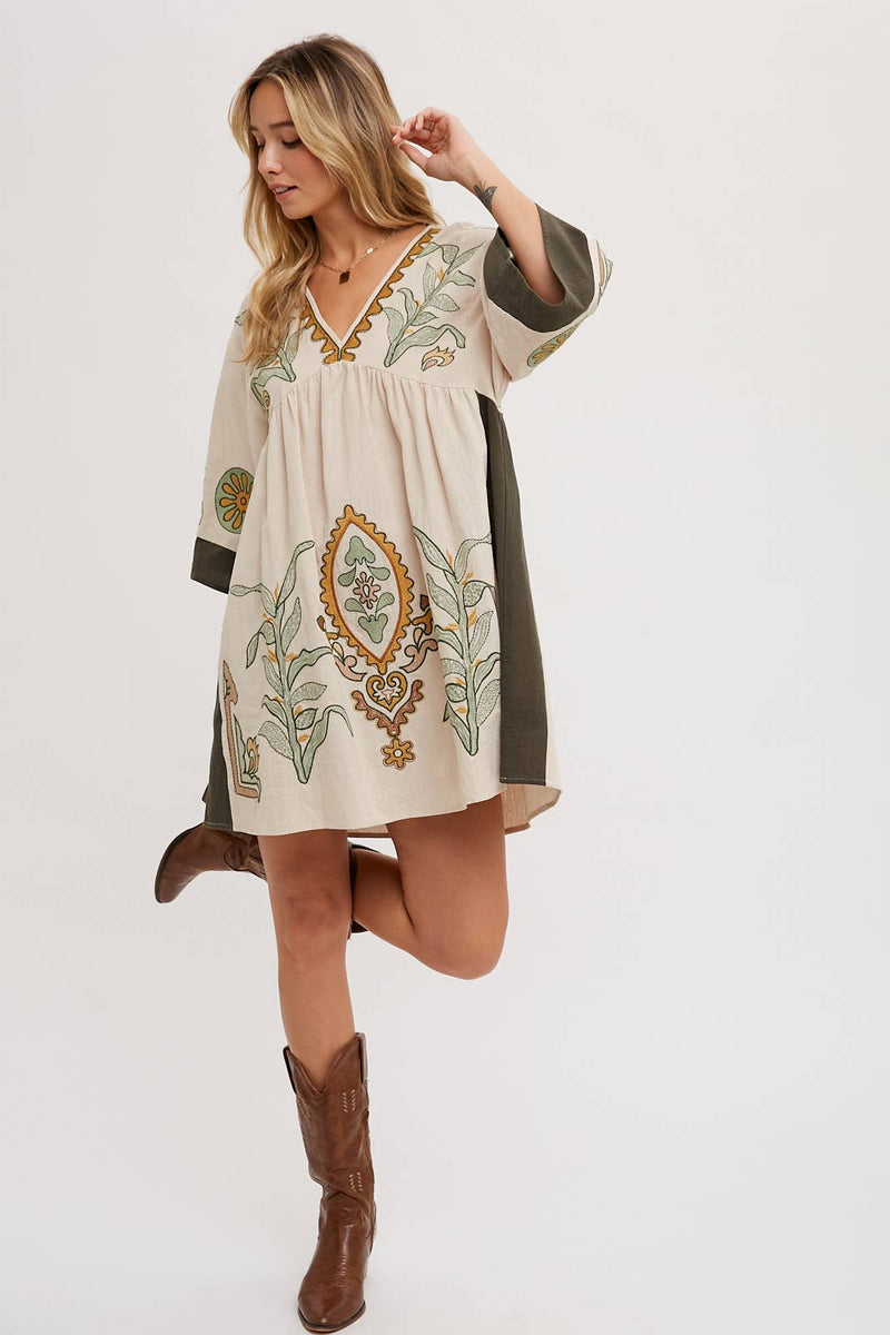 olive green boho dress AND TAUPE EMBROIDERED BABYDOLL Small Size:Medium (100cm) / Sleeve (89cm) Burgundy homecoming dress Lilliana Maternity Blue Print this dress flaunts a