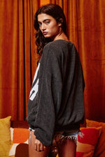 Alabama Comfy Corded Oversize Graphic Pullover/Sweatshirt BUCKETLIST
