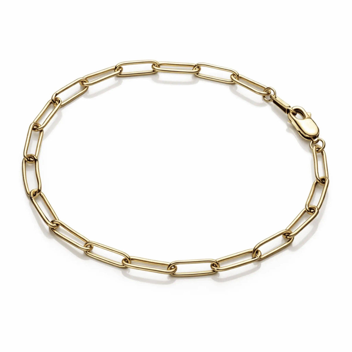 Essential Petite Paperclip Links Bracelet in 14k gold filled | erin gray