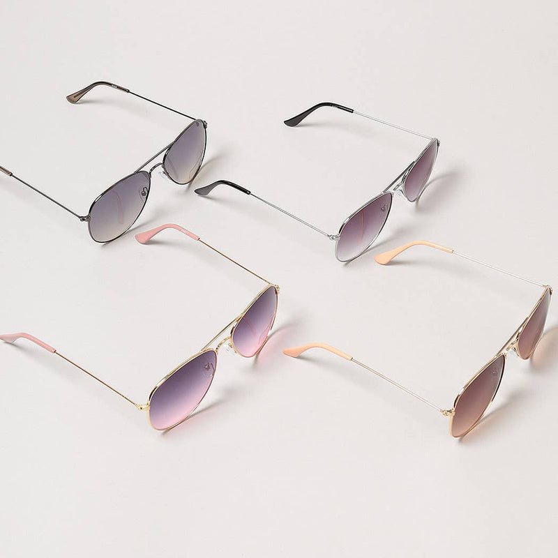 ADULT PASTEL TINTED AVIATOR SUNGLASSES-Fashion City-Sissy Boutique