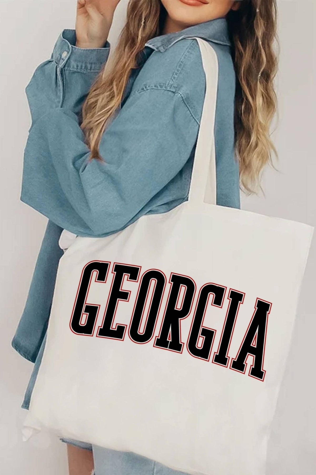 LARGE CANVAS BAG(GA) | Sissy Boutique