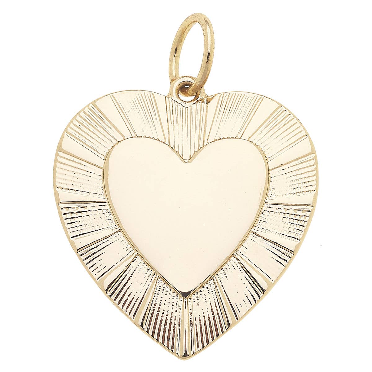 Glowing Heart Charm in Shiny Gold | Canvas Style