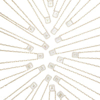 Gold Dipped CZ Stone Paved Rim Mother of Pearl Plate | Sensibling Corp.