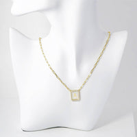 Gold Dipped CZ Stone Paved Rim Mother of Pearl Plate | Sensibling Corp.