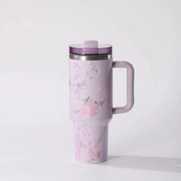 40 oz. Fancy Stainless Steel Tumblers with Bow Topper | Sissy Boutique