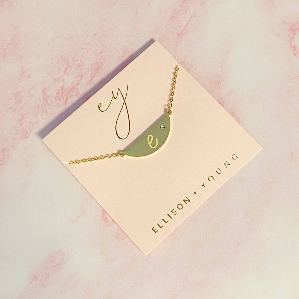 Hamilton Sphere Initial Necklace | Ellison+Young
