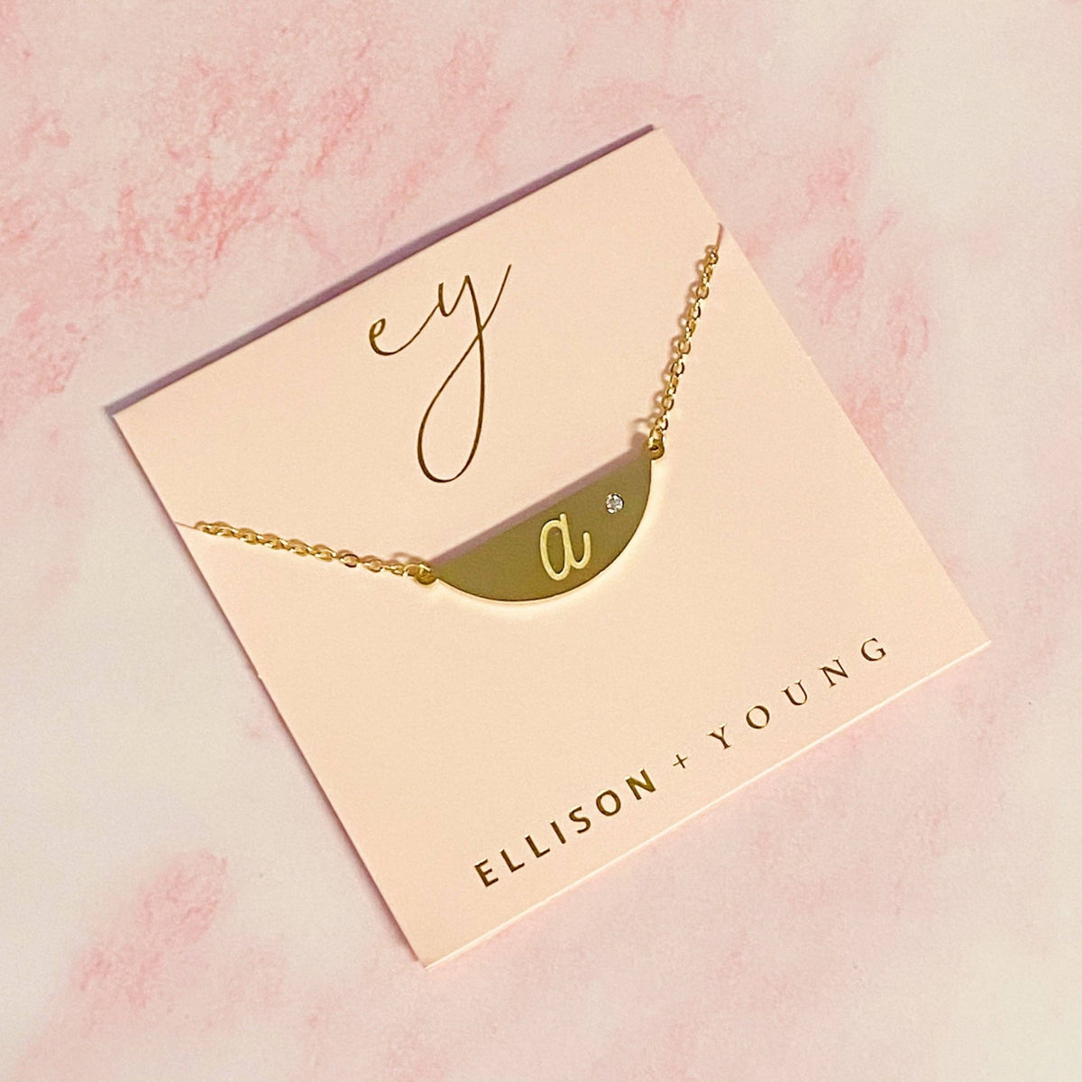 Hamilton Sphere Initial Necklace | Ellison+Young