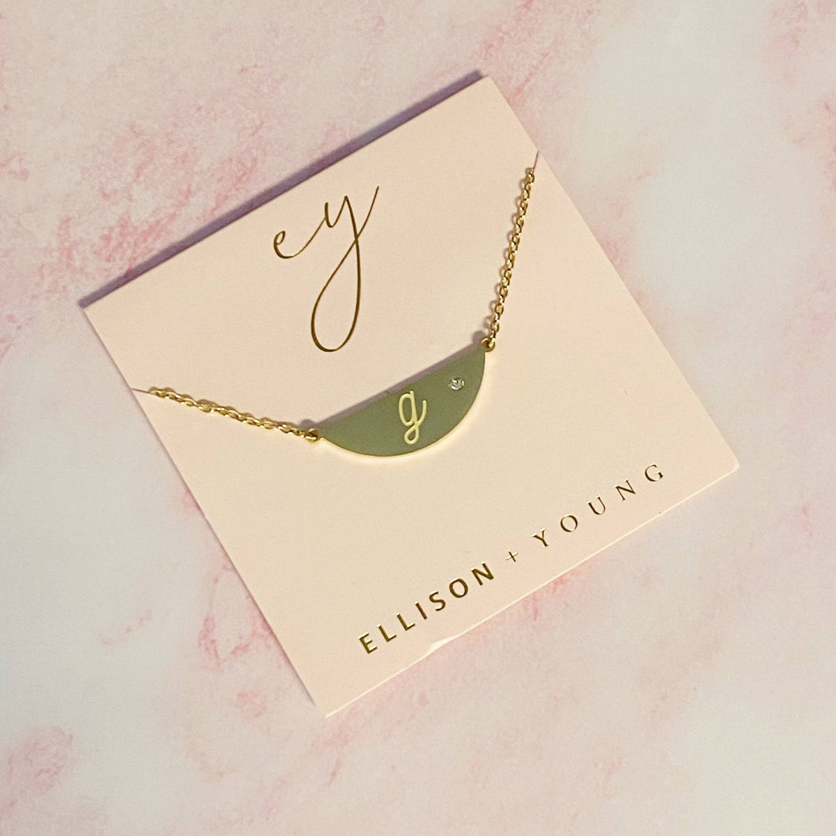Hamilton Sphere Initial Necklace | Ellison+Young