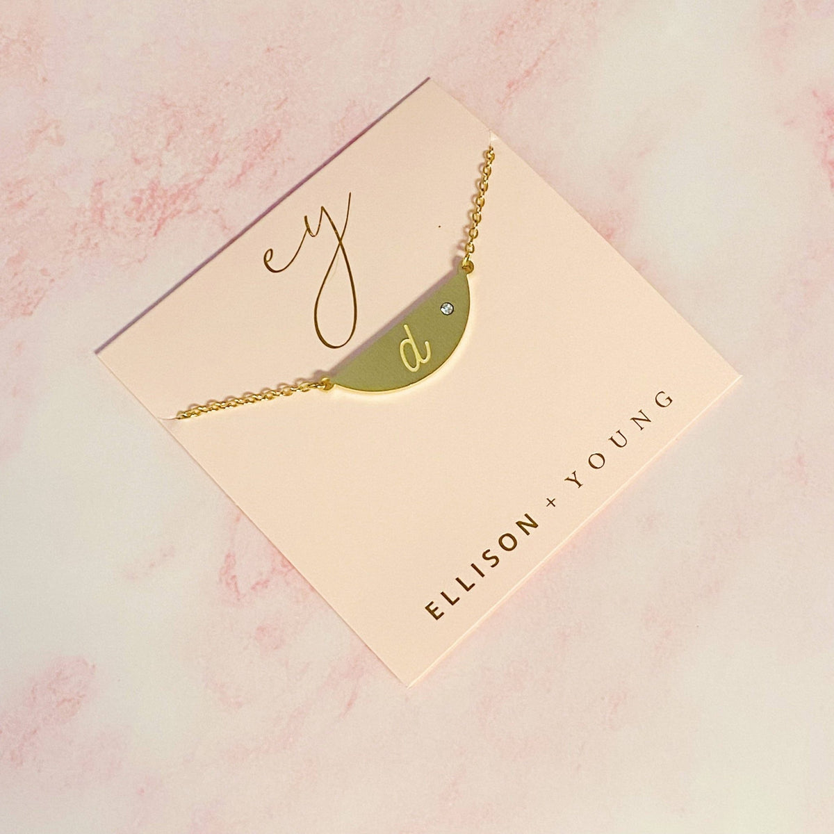 Hamilton Sphere Initial Necklace | Ellison+Young