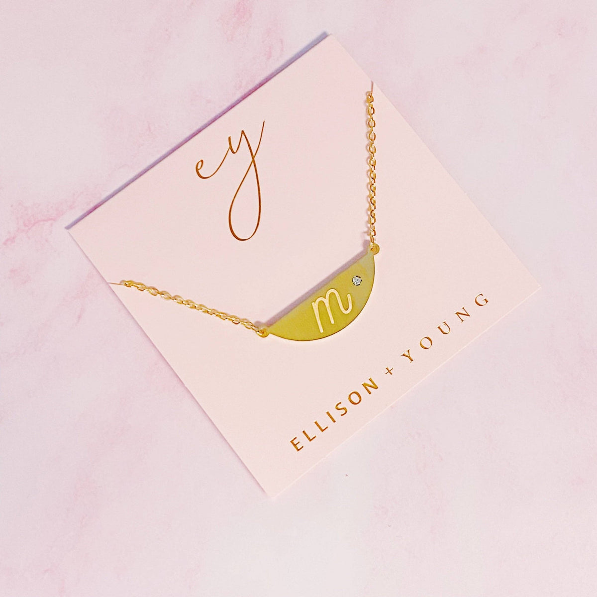 Hamilton Sphere Initial Necklace | Ellison+Young