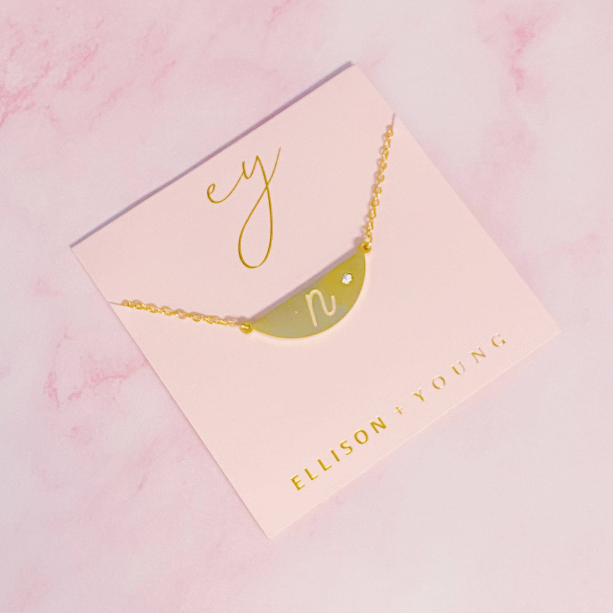 Hamilton Sphere Initial Necklace | Ellison+Young