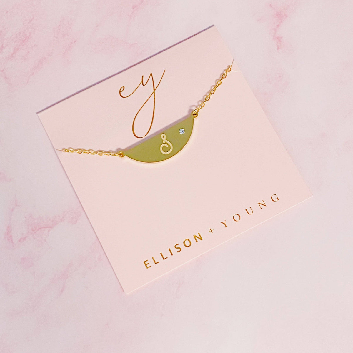 Hamilton Sphere Initial Necklace | Ellison+Young