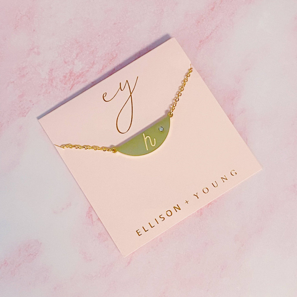Hamilton Sphere Initial Necklace | Ellison+Young