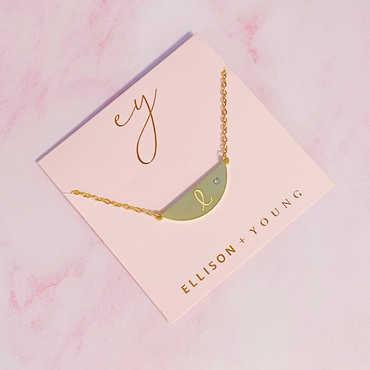 Hamilton Sphere Initial Necklace | Ellison+Young