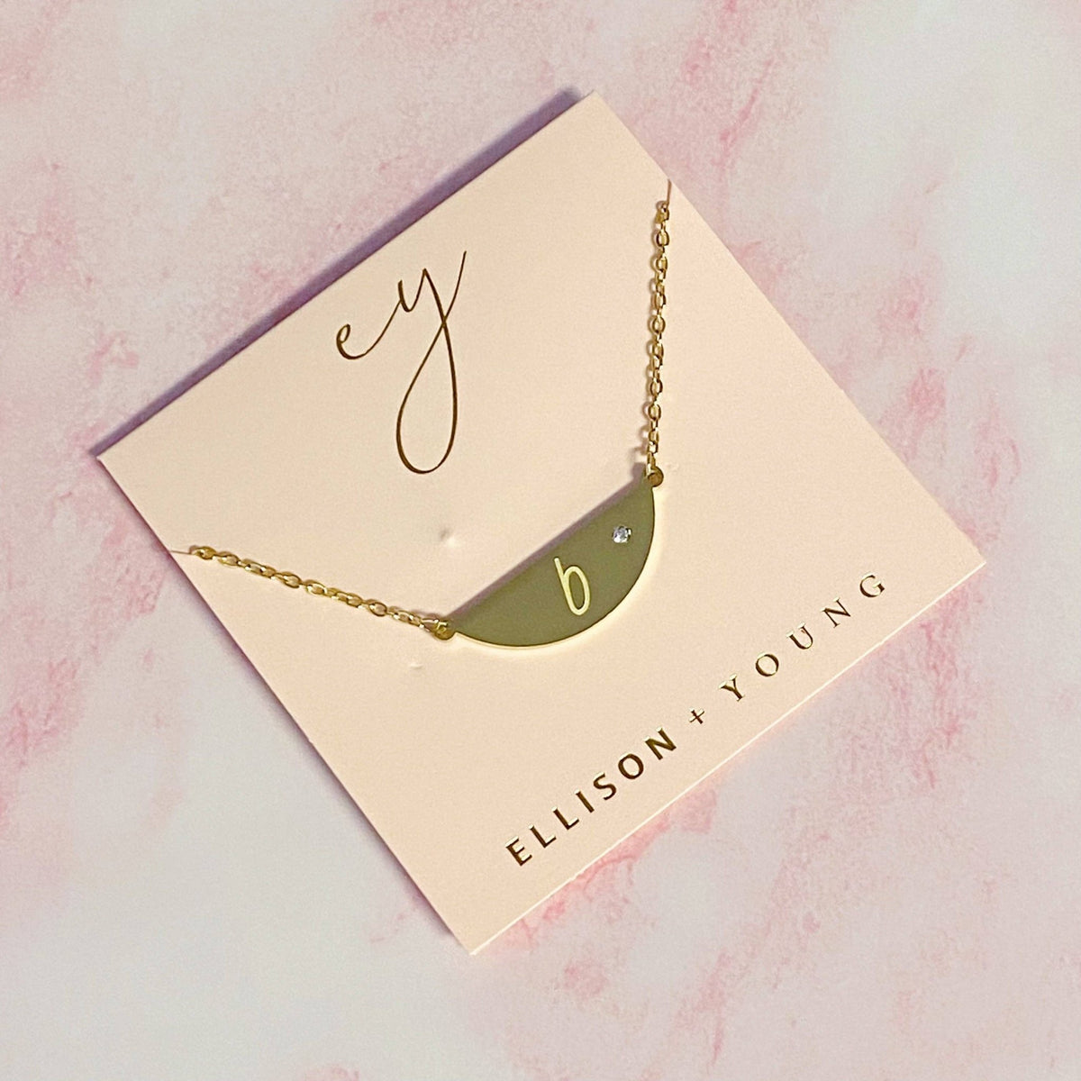Hamilton Sphere Initial Necklace | Ellison+Young