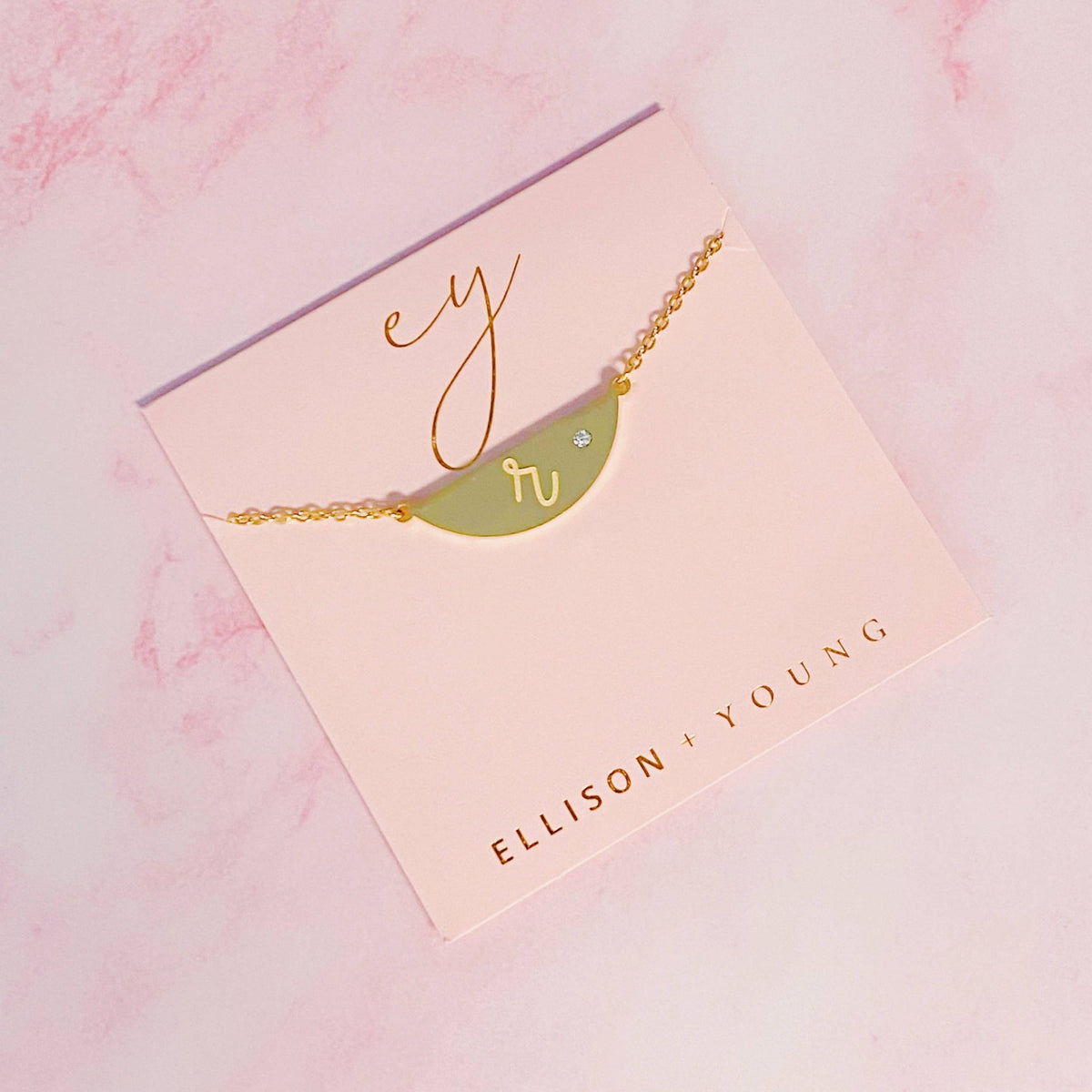 Hamilton Sphere Initial Necklace | Ellison+Young