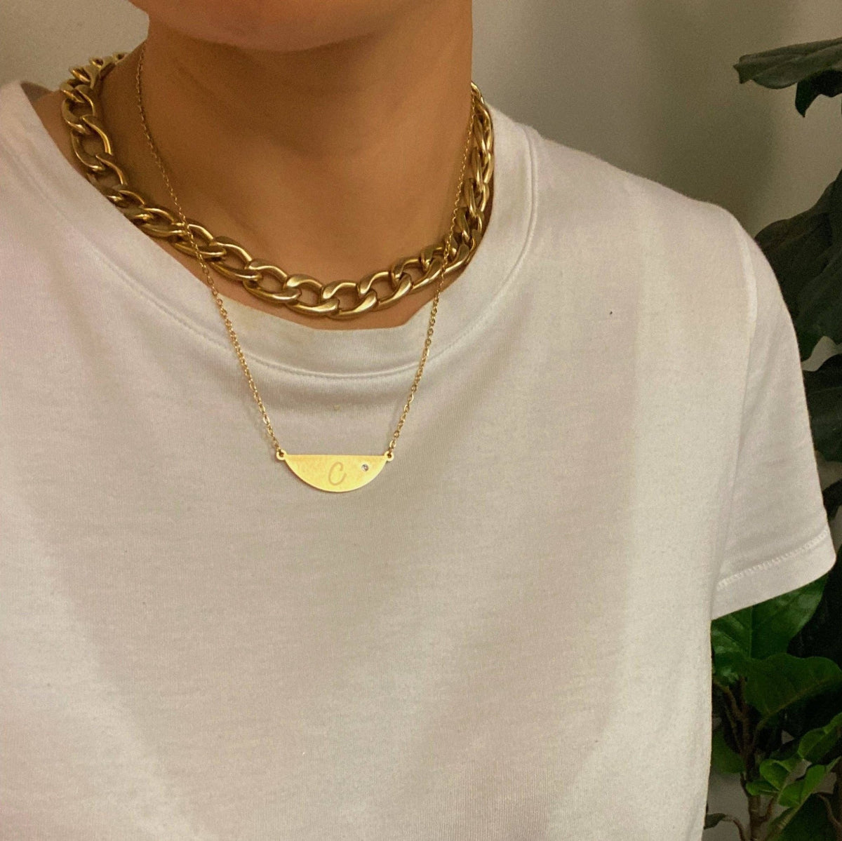 Hamilton Sphere Initial Necklace | Ellison+Young