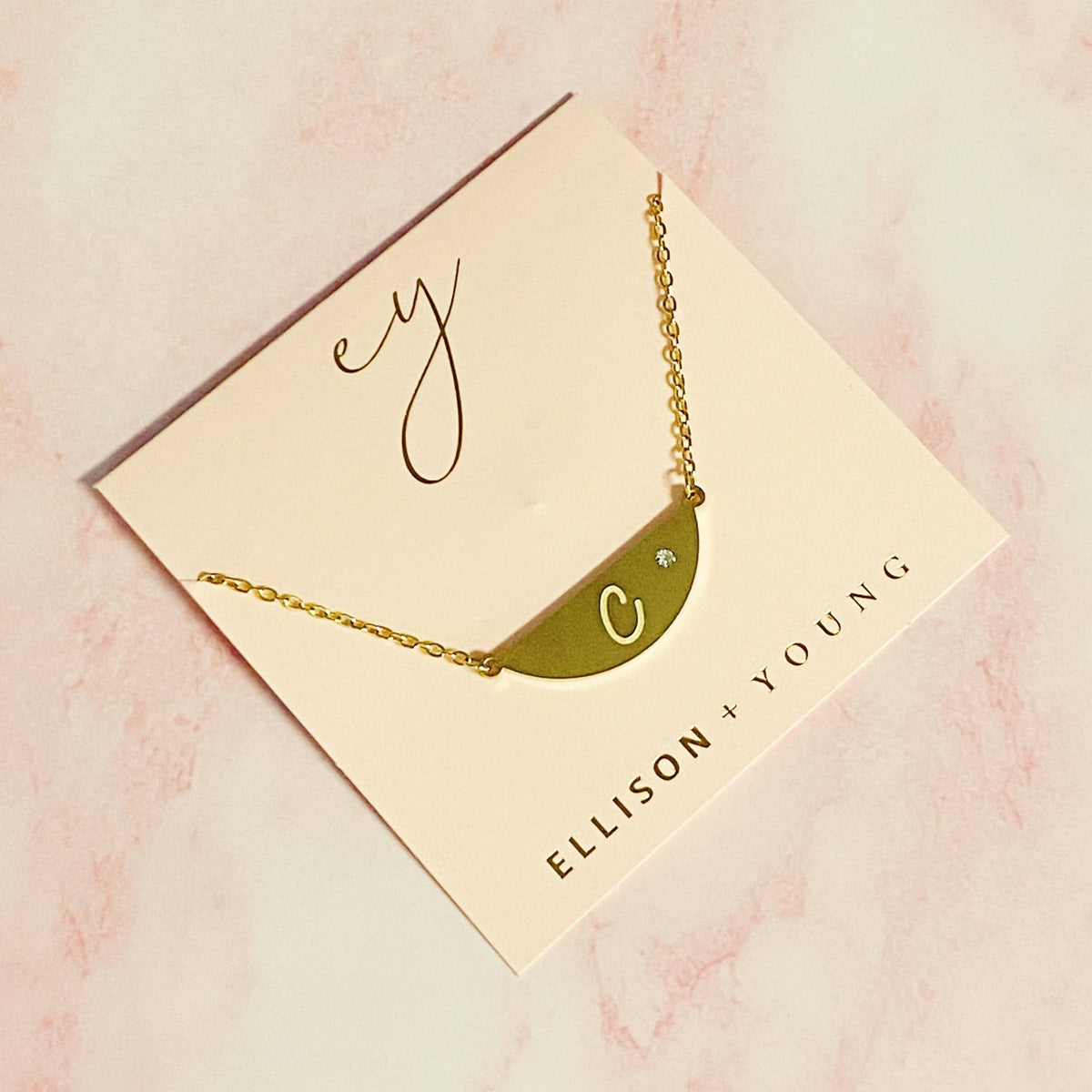 Hamilton Sphere Initial Necklace | Ellison+Young
