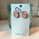 DRUZY CIRCLE STUDS-Sissy Boutique-Sissy Boutique