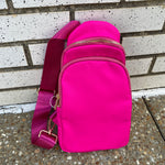 Hot Pink Crossbody Belt Bag Sissy Boutique
