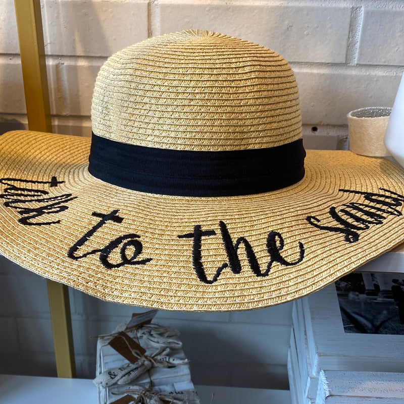 Talk to the Sand Beach Hat Sissy Boutique