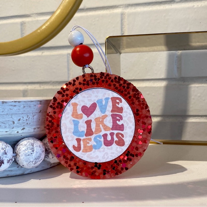 “LOVE LIKE JESUS” CAR FRESHIE-Sissy Boutique-Sissy Boutique