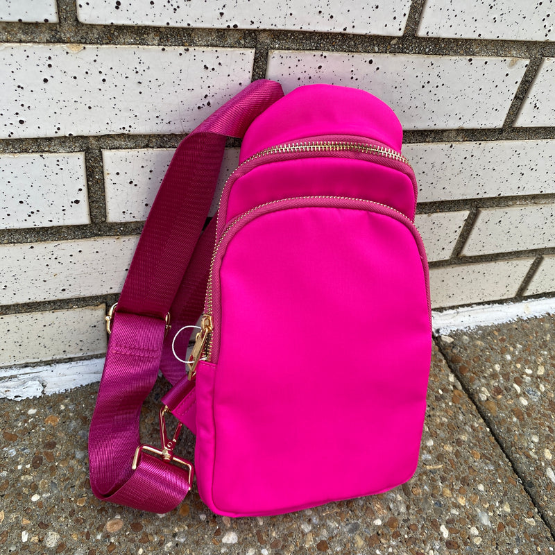 Buy Hot Pink Crossbody Belt Bag Online Sissy Boutique