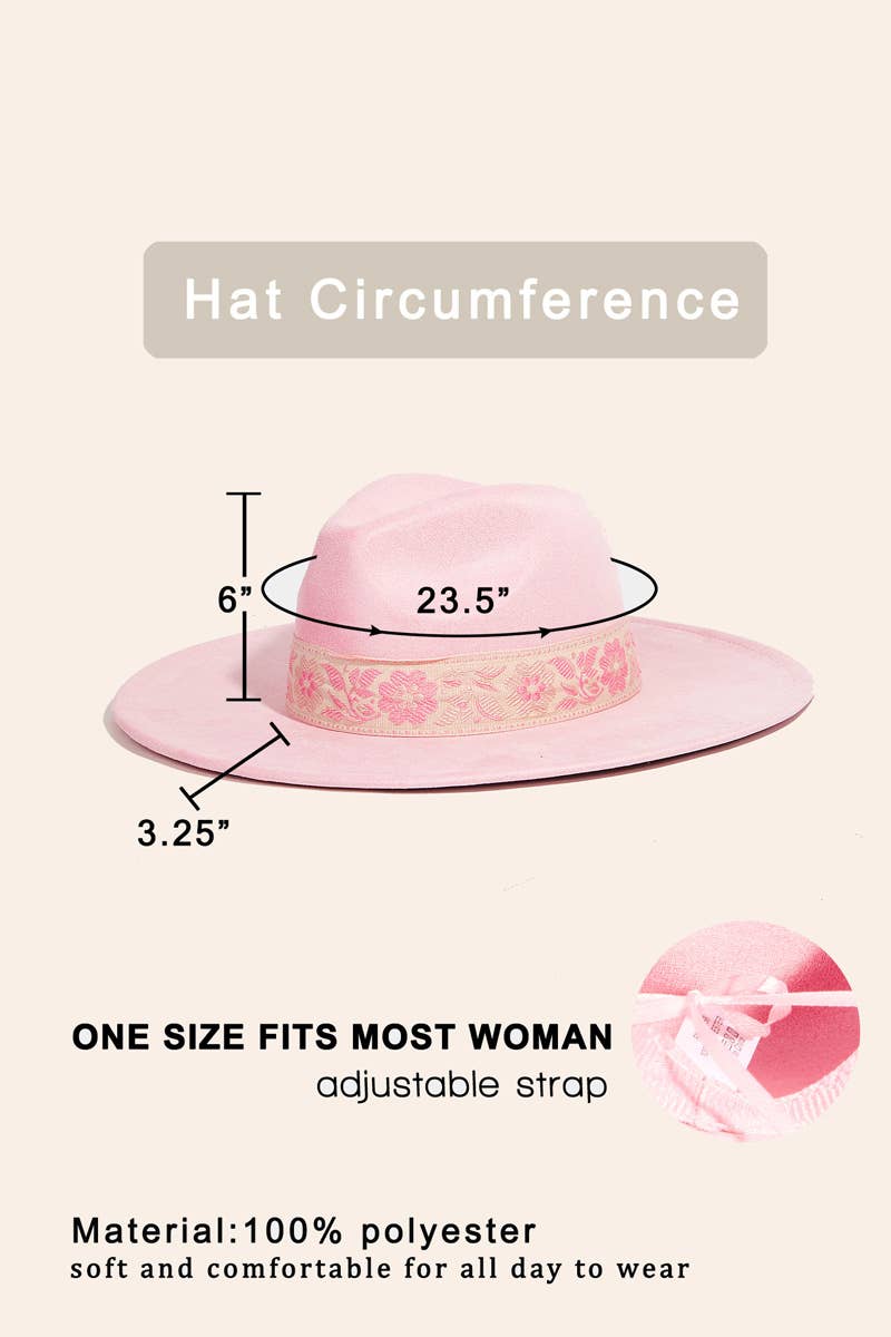 Ivory Flower Ribbon Bow Fedora Hat | Anarchy Street