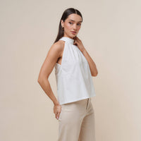 White Halter Blouse | Able