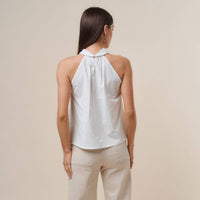 White Halter Blouse | Able