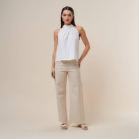 White Halter Blouse | Able