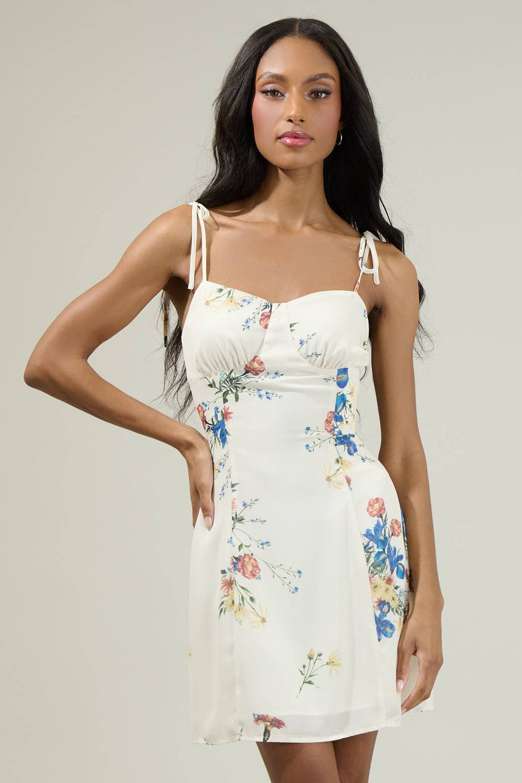 Jacinta White Floral Mini Dress Jacinta White Floral Mini Dress