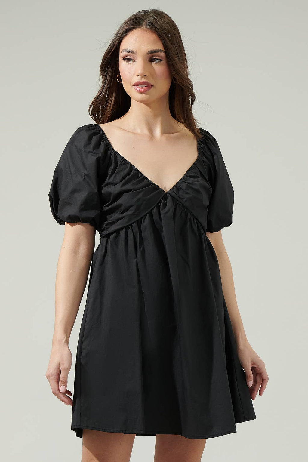 Leandra Poplin Mini Dress Black / M by Sugarlips Leandra Poplin Mini Dress Black / M by Sugarlips