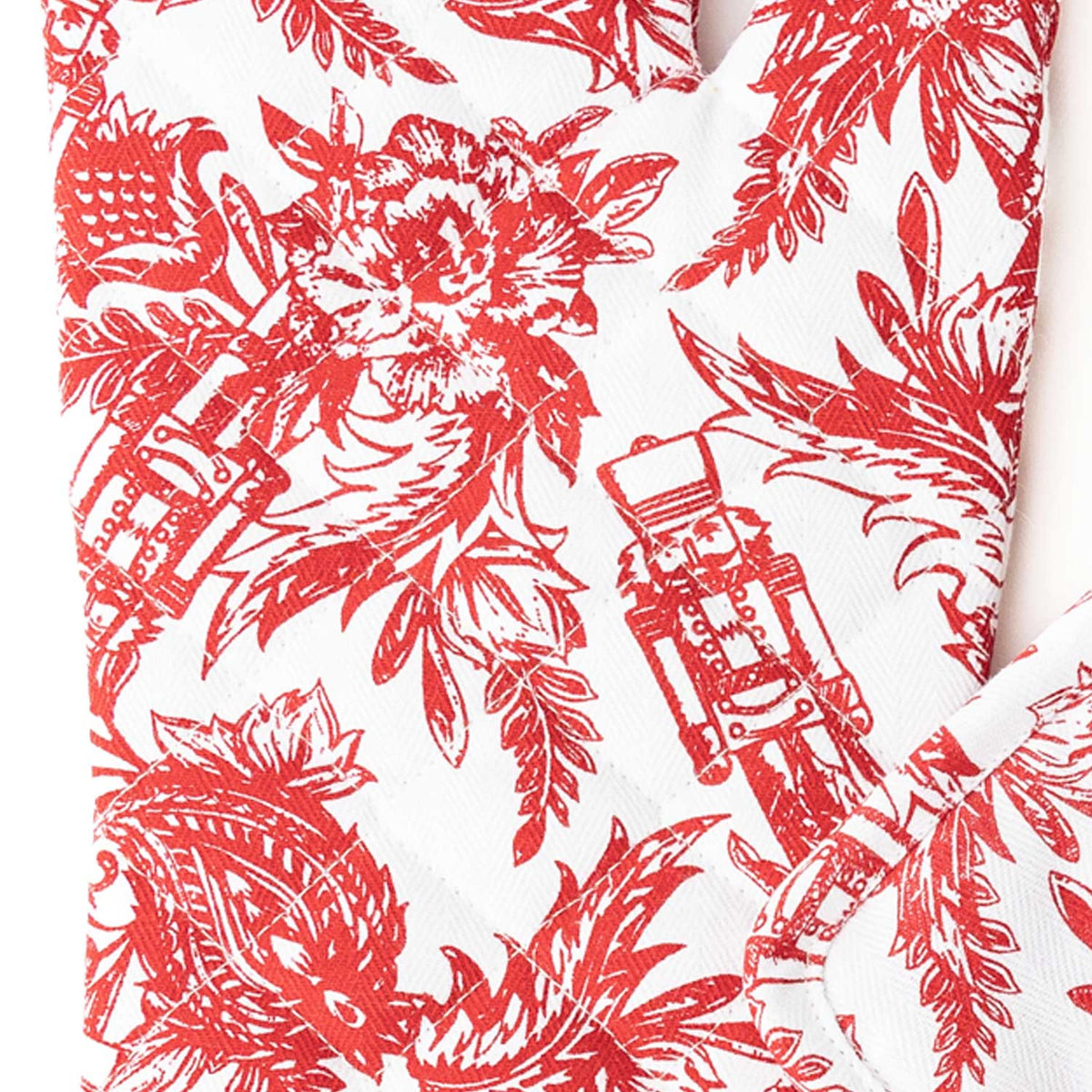 Nutcracker Toile Oven Mitt Set | 8 Oak Lane