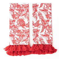 Nutcracker Toile Tassel Kitchen Towel Set | 8 Oak Lane