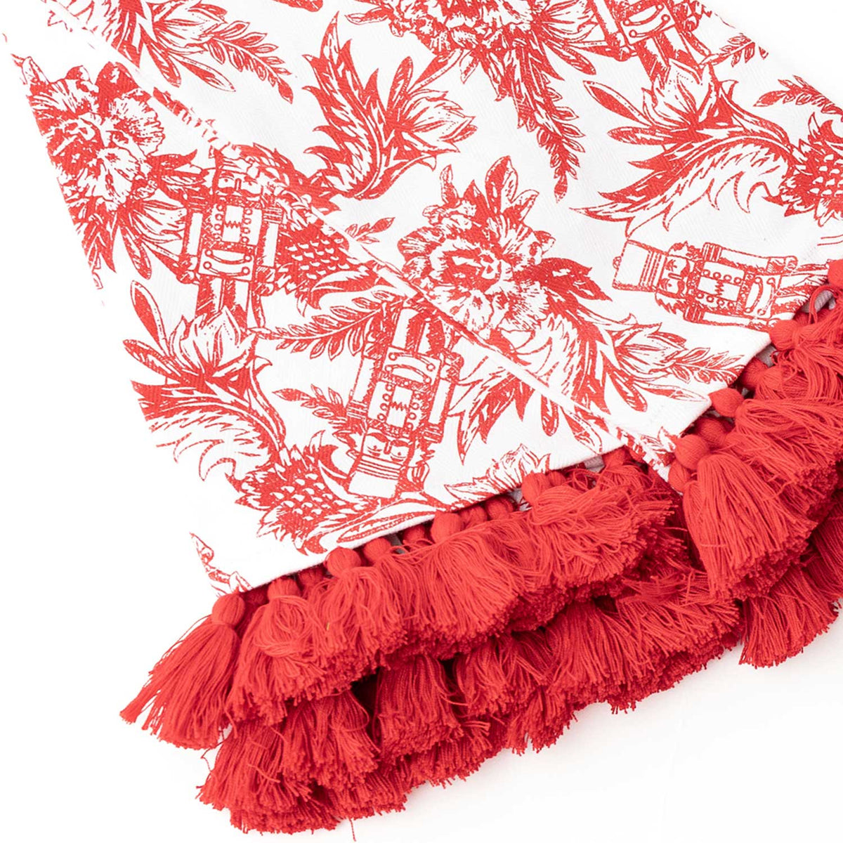 Nutcracker Toile Tassel Kitchen Towel Set | 8 Oak Lane