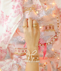 Pearl Bow Bracelet: Standard 6.75 inch | Beaded Blondes