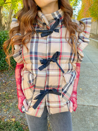 Plaid Puffer Vest | Style USA