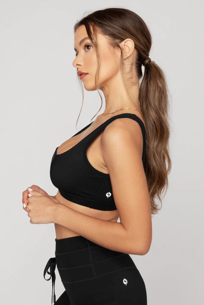 POPFLEX BLACK CORSET BRA | Popflex