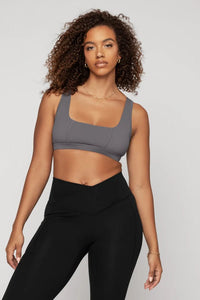 POPFLEX SLATE GREY CORSET BRA | Popflex