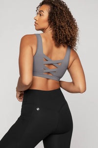 POPFLEX SLATE GREY CORSET BRA | Popflex