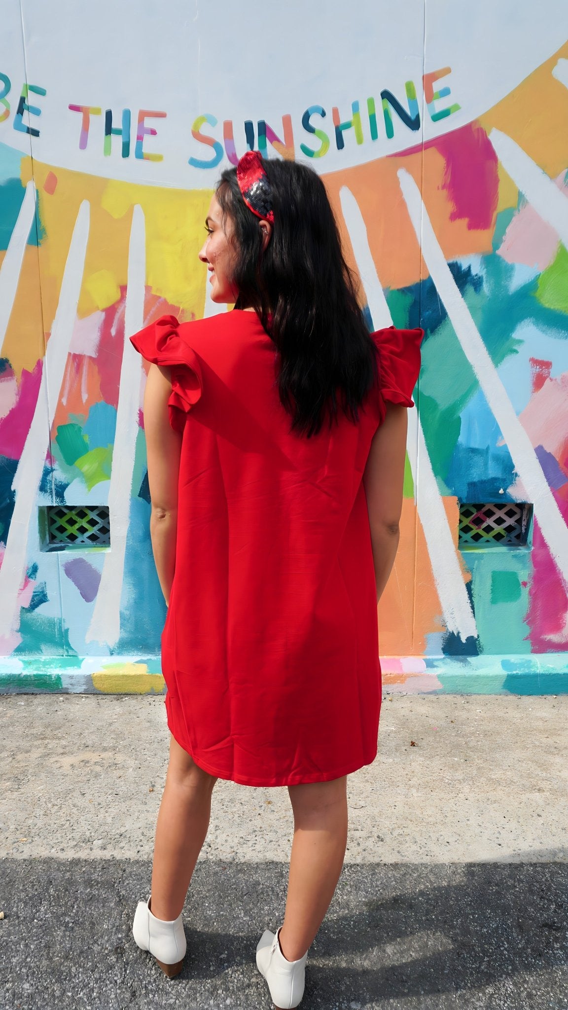 RED AND Black SHIFT DRESS - GEORGIA GAMEDAY Small RED AND Black SHIFT DRESS - GEORGIA GAMEDAY Small
