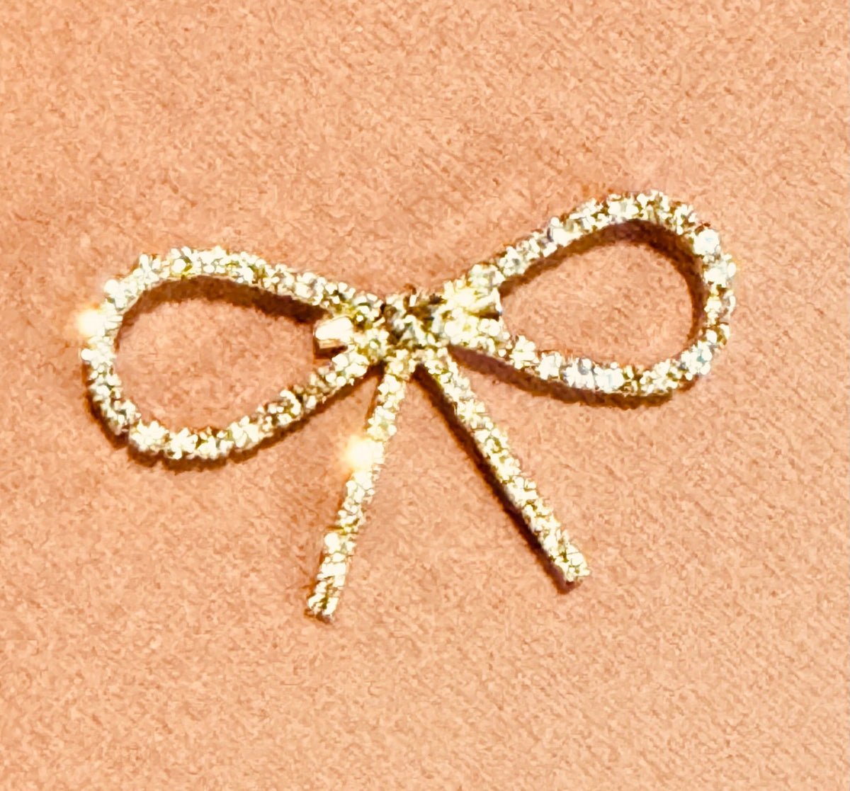 Silver Rhinestone Bow Pin/Brooch | Sissy Boutique
