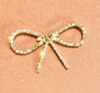 Silver Rhinestone Bow Pin/Brooch | Sissy Boutique