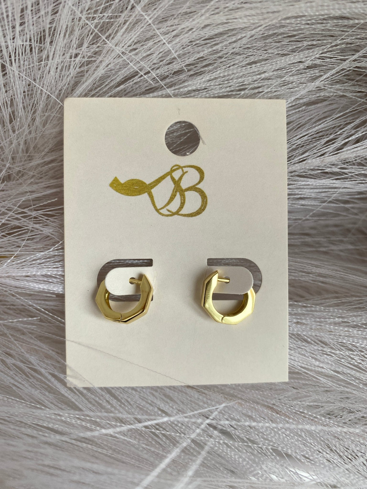 Small 925 Gold Hinged Thick Hoop Earrings | Kym Imports