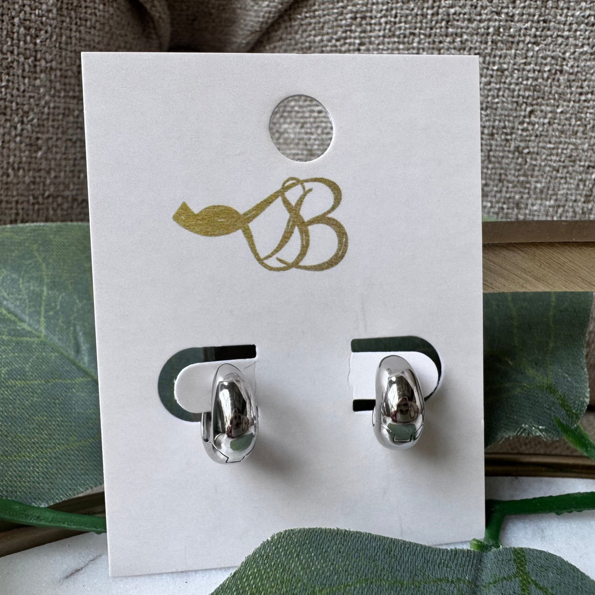 Small 925 Silver Hinged Thick Hoop Earrings | Kym Imports