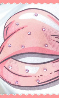 Sugar Stitch - Pickleball Pink Bow Rhinestone Graphic Sweatshirt | Sugar Stitch