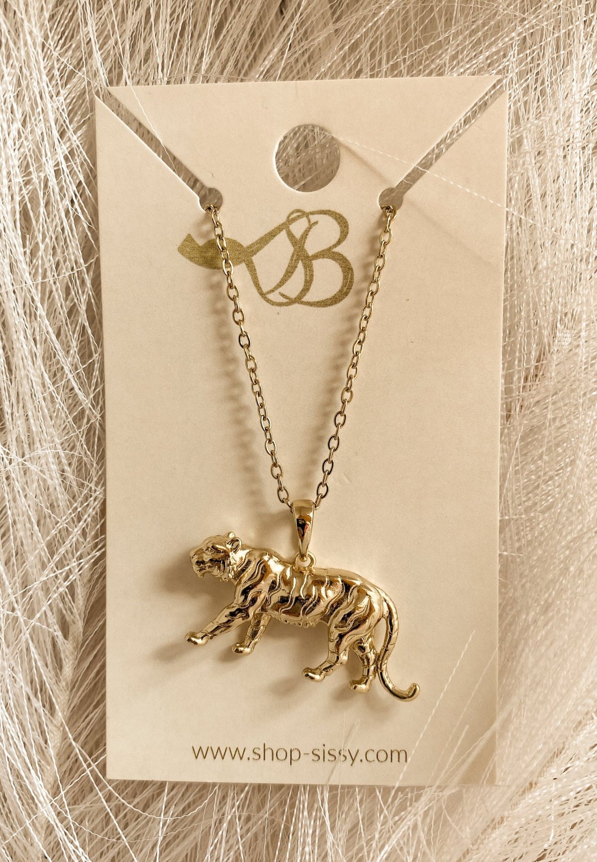 Tiger Walking Necklace | Sissy Boutique